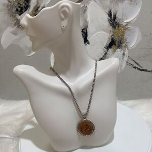STERLING Silver Coin Necklace
